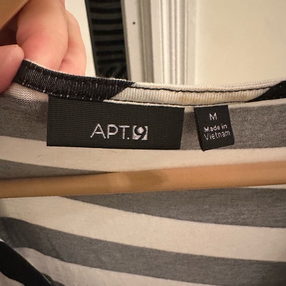 APT. 9 Sleeveless V-Neck Chevron Maxi Dress Sz M - Picture 5 of 8